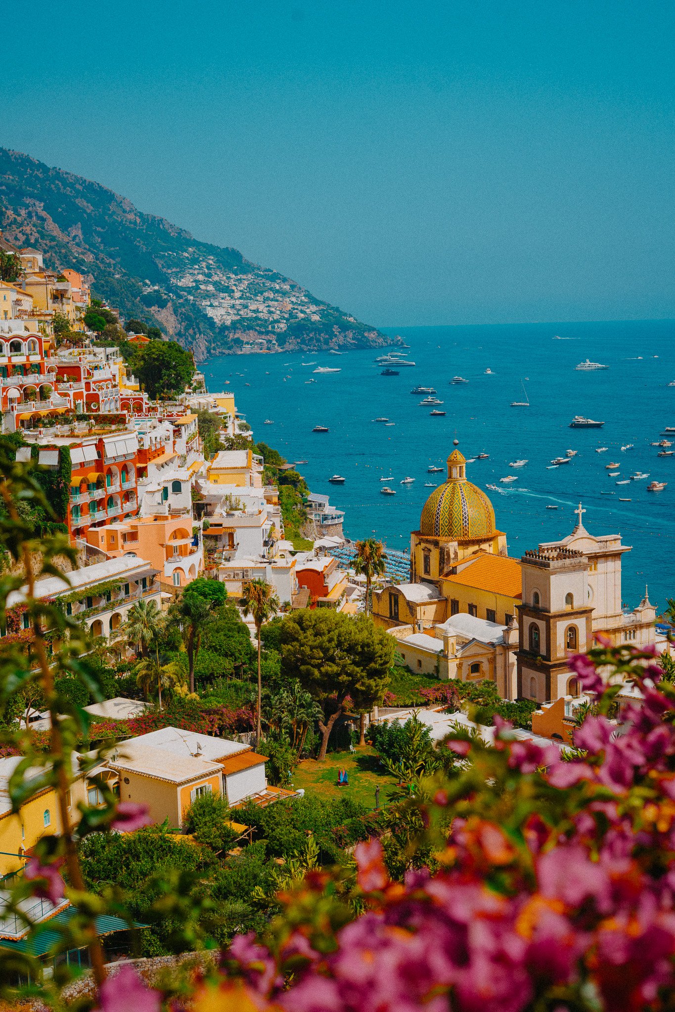 Výhled na Positano a moře